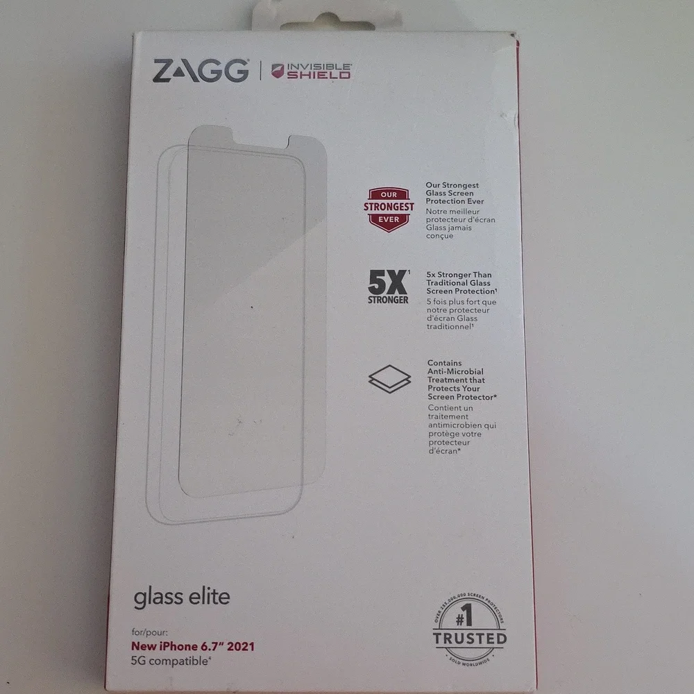 ZAGG Invisible Shield Glass Elite Screen Protector Iphone 6.7 2021 5G Compatible